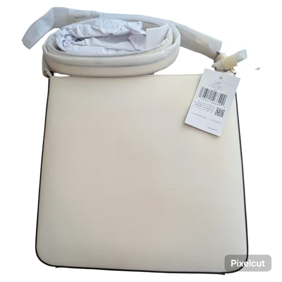 NWT Kate Spade Sadie Crossbody Bag Meringue Cream Leather Purse